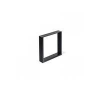 Pied meuble design fixe métal brut noir