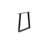 Pied meuble design fixe métal brut noir