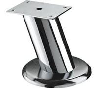 Pied meuble design HETTICH fixe acier chromé gris Gris G