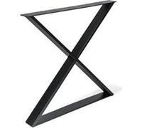 Pied meuble design REI fixe métal brut noir G