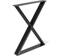 Pied meuble design REI fixe métal brut noir G