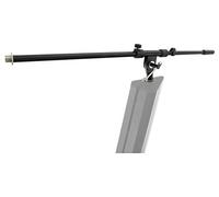 Pied micro Pronomic compatible avec support clavier KS-100 (pied micro vissable, construction métallique robuste, extensible) noir