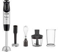 Pied Mixeur,1000 W,10 Vitesses,Pied Métal,Accessoires Hachoir,Fouet Et Presse Purée,Quickchef 4-En-1 Dd65H810,Noir/Inox