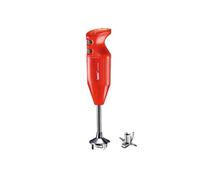 bamix Set avec mixeur plongeant M160 ONE avec couteau étoile en inox, 160 W, 2 vitesses, Fabriqué en Suisse, Rouge
