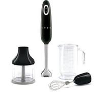 Smeg HBF03BLEU blender Mélangeur par immersion 700 W Noir, Acier inoxydable