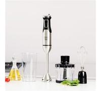 Taurus Mixeur plongeant HBA2300X – 2300 W, 4 lames inox, variateur & turbo – Argent, 1 L