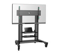 ONKRON Support TV roulettes pour 40-80 Pouces TV, Pied TV Roulette d'Aluminium Poids de 55,5 kg - Support TV sur Pied avec roulettes VESA 200x200-700x400/Meuble TV Roulette Etagere TS2771-B Noir