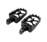 pied moto cale Pour Harley Pour Dyna Pour Fat Bob Pour Softail Sportster Repose Pieds Moto Larges Rotatifs(Noir)