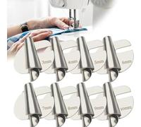 Pied ourleur roulé - Acier inoxydable 3-10 mm 8pcs | Ourlet de en métal - Ensemble d'accessoires de universels | Machine domestique et commerciale