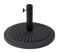 pied parasol Outsunny HDPE 49x49x32cm Noir