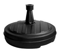 EDA - Pied de Parasol en Plastique Rond 13L - Pour Mât Ø 1,8 à 3,2 cm - à Remplir d'Eau ou Sable - Gris foncé