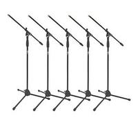 Pied Perche de micro par Gear4music, lot de 5
