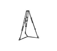 Manfrotto MVTTWINGA Trépied Vidéo Manfrotto en Aluminium à Double Tube avec Entretoise au Sol - Adaptateur de Bol 100mm à 75mm - Pieds en Pointe