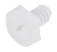 Pied / pied réglable pour réfrigérateur et congélateur compatible avec Hotpoint C00506981 Blanc