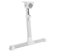 Pied Pliable en Plastique Blanc, Réglable, Stable pour Bureau et Lit | Base Antidérapante, Protège le Sol, Usage Maison et Étudiants, pour Bureau Portable et Tapis