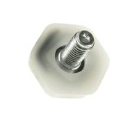 Pied pour lave-linge INDESIT, ARISTON HOTPOINT, WHIRLPOOL - Blanc - Base d'installation