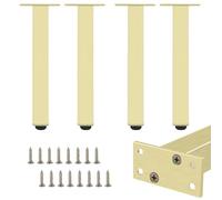 Pied pour meuble lourd, 4 Pièces Pieds de meubles en métal pied pour meuble vasque salle de bain Aluminum Alloy | Anodisé Pieds de lit Hauteur: 6-60cm Casier Tabourets Réfrigérateur 45cm/17.7"