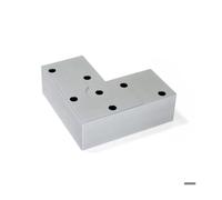 Pied pour meubles Alumix8 hauteur 24 mm finition gris métallisé - 3118925 - Emuca