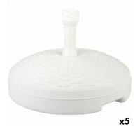 Pied pour parasol Aktive Blanc Plastique 45 x 30 x 45 cm (5 pièces)