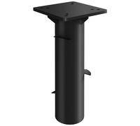 Outsunny Pied de Parasol rectangulaire, Support Parasol en métal, Base de Parasol enterré, Socle de Parasol, pour terrasse, Piscine, Patio, Jardin, 16,5 x 16,5 x 40 cm, Gris foncé