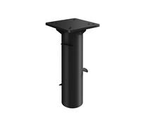 Outsunny Pied de Parasol rectangulaire, Support Parasol en métal, Base de Parasol enterré, Socle de Parasol, pour terrasse, Piscine, Patio, Jardin, 16,5 x 16,5 x 40 cm, Gris foncé
