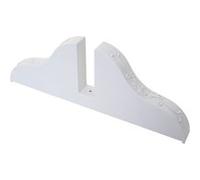 MCW Pied pour paravent cloison de séparation blanc lot de 2