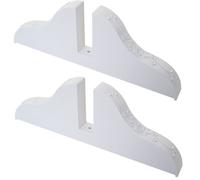Pied pour paravent support porte-paravent / cloison de séparation blanc ~ lot de 2