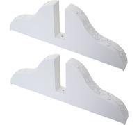 Pied pour paravent, support pour paravent, blanc ~ set de 2 pièces