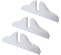 Pied pour paravent, support pour paravent, blanc ~ set de 3 pièces