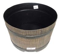 Pied pour récupérateur d'eau en forme de barrique - NATURE - 50 litres - PE rotomoulé brun