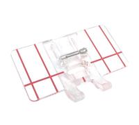 Pied presseur avec base transparente pour machines à coudre domestiques W6, Victoria, Singer, Brother, Elna Juki, Silvercrest et plus encore - Accessoire de couture pour applications et points