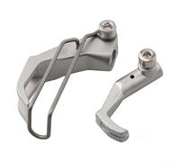 Pied presseur fin 5,8 mm pour machine à coudre Durkopp Adler - Fixation en fer standard - Largeur : 12,4 mm - Argenté