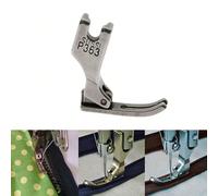 Pied presseur pour fermeture éclair étroite en acier pour machine à coudre industrielle p363 pour Juki, Alfa, Brother ArgentAcier inoxydable