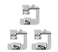 Pied Presseur pour Machine à Coudre à Ourlet,3 PCS Ourlet Roulé Étroit Pied-de-Biche 4/8 6/8 8/8 Pouces Pied-de-Biche à Large Ourlet Roulé pour Machines à cCoudre à Adaptateur à Tige Basse