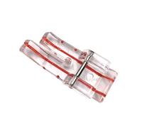 Pied presseur transparent pour patchwork, 6,35 mm, pour machine à coudre, matelassage, tige basse