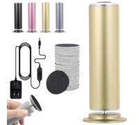 Pied,Rapeuse Pieds éLectrique,Ponceuse Pieds Electrique,Rotation à 360 DegréS,Plusieurs Vitesses RéGlables,Contient 60 Feuilles De Papier De Verre (Doré)