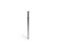 Pied Réglable Cylindre En Acier Couleur Aluminium Mod.406e. Hauteur 71/110cm. Rei