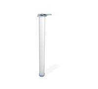 Pied réglable pour table FITWID carré de hauteur 710 mm aluminium anodisé mat EMUCA 3245662