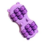 Pied roulant - rouleau à deux pieds pour massage, outil d'exercice portable avec fonction de relaxation, masseur des pieds pour voyager, yoga, chambre à coucher, lieu de travail, 11,5x5,43x1,97 pouces
