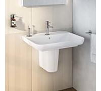 Pied semi-piédestal VitrA 5281L003-7201 blanc, avec fixation à ressort, pour lavabo