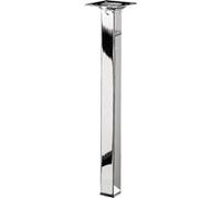 Pied table basse carré HETTICH fixe acier chromé gris Gris G