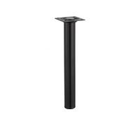 Pied table basse cylindrique HETTICH fixe acier époxy noir Noir G