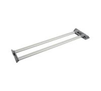 Pied table escamotable double Gris H: 710xL: 30xP: 15 mm