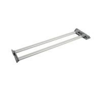 Pied Table escamotable Double Gris H: 710xL: 30xP: 15 mm