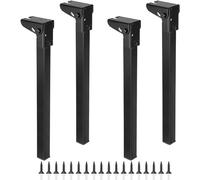 Pied Table Rabattable, Pieds de Table pliants en épingle à Cheveux-charnières autobloquantes pour Tables Chevet et Pieds d'ordinateur Portable Tables Basses (70cm,4 PCS)