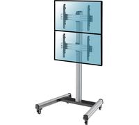 Pied TV Kimex Support à roulettes 2 écrans TV 40"- 65