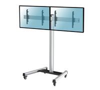 Pied TV Kimex Support à roulettes 2 écrans TV 43"- 49
