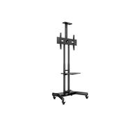 Pied TV - MULTIBRACKETS - Modèle universel - Hauteur 1200-1500 mm - VESA max 600x400 - Roulettes & tablette