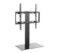 Pied Tv Réglable Ttts40 Base En Verre Trempé Pour écrans De 32 à 55 Pouces Facilement Réglable En 3 Hauteurs 30 Kg Max