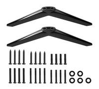 Pied TV Universel Pour Tcl Support Pour La Plupart Des Supports TV De 32/40/49/50/55 Pouces Pieds De Meuble TV Noirs Avec Jeu Vis Et Patins Antidérapants Abs Pied Compatible Avec Sharp, Samsung, Lg Et